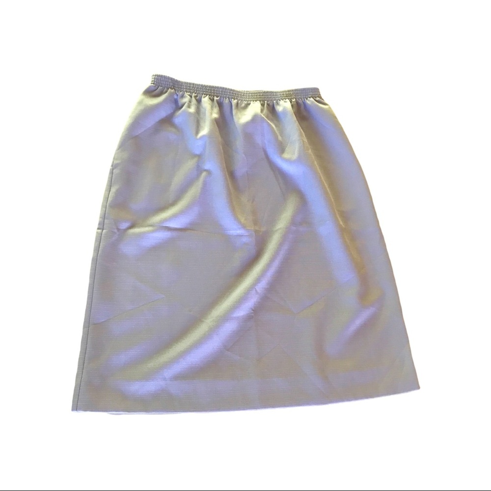 Graff Women's Size 14 Petite Straight Casual Midi Skirt Light Purple Vintage.